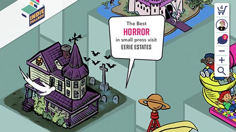 Motion graphic sample of animated genre icon. As part of a larger website design