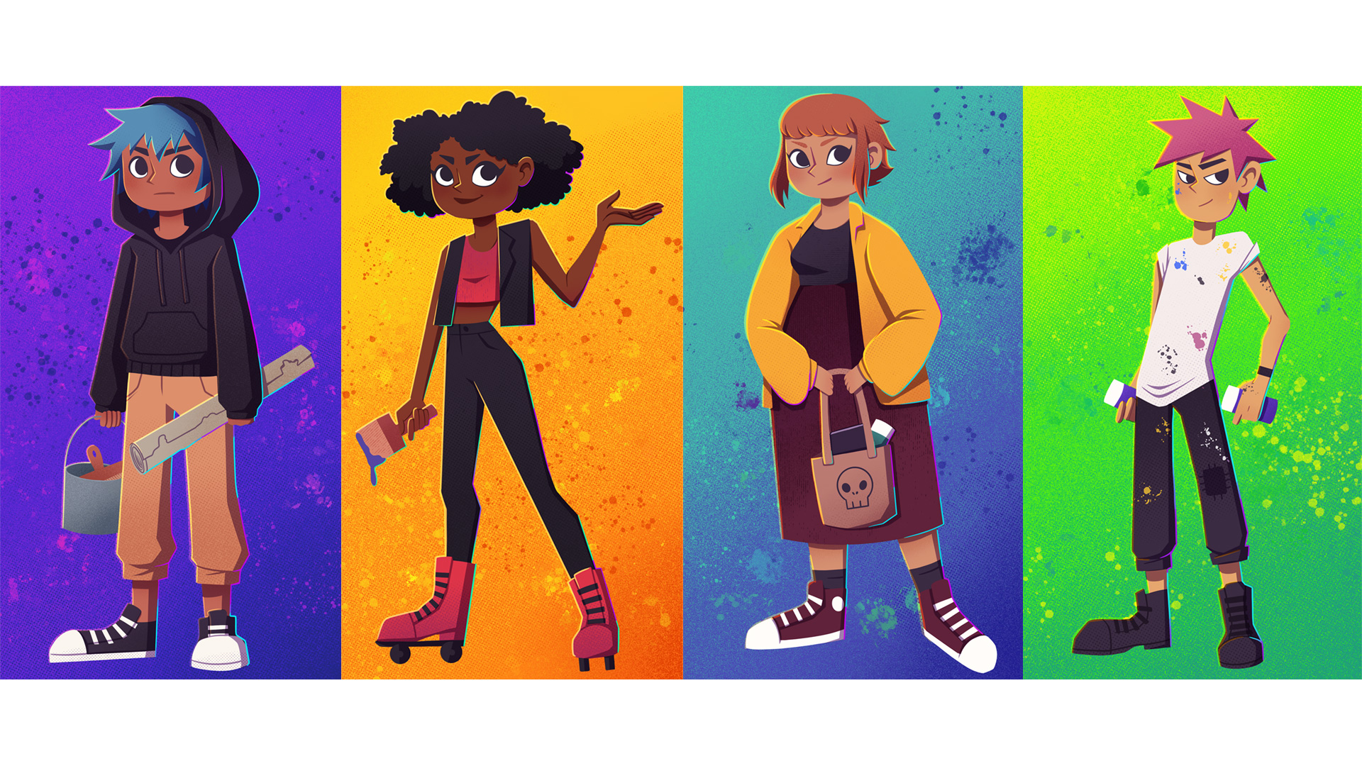 Additional character concepts for Chromacity video game