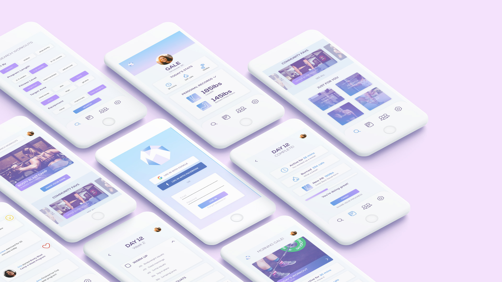 A tile showing various mobile screens from Marble.