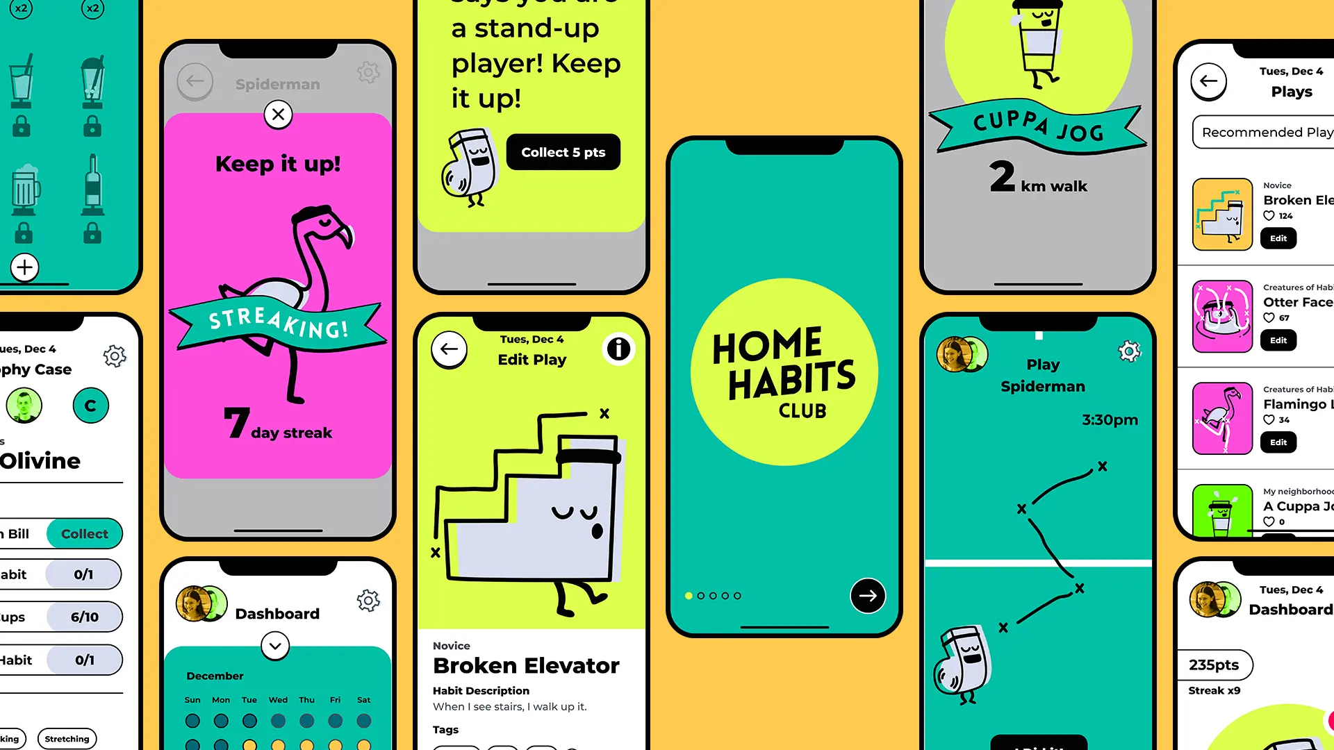Home Habits Club habits app to keep you moving while you work.