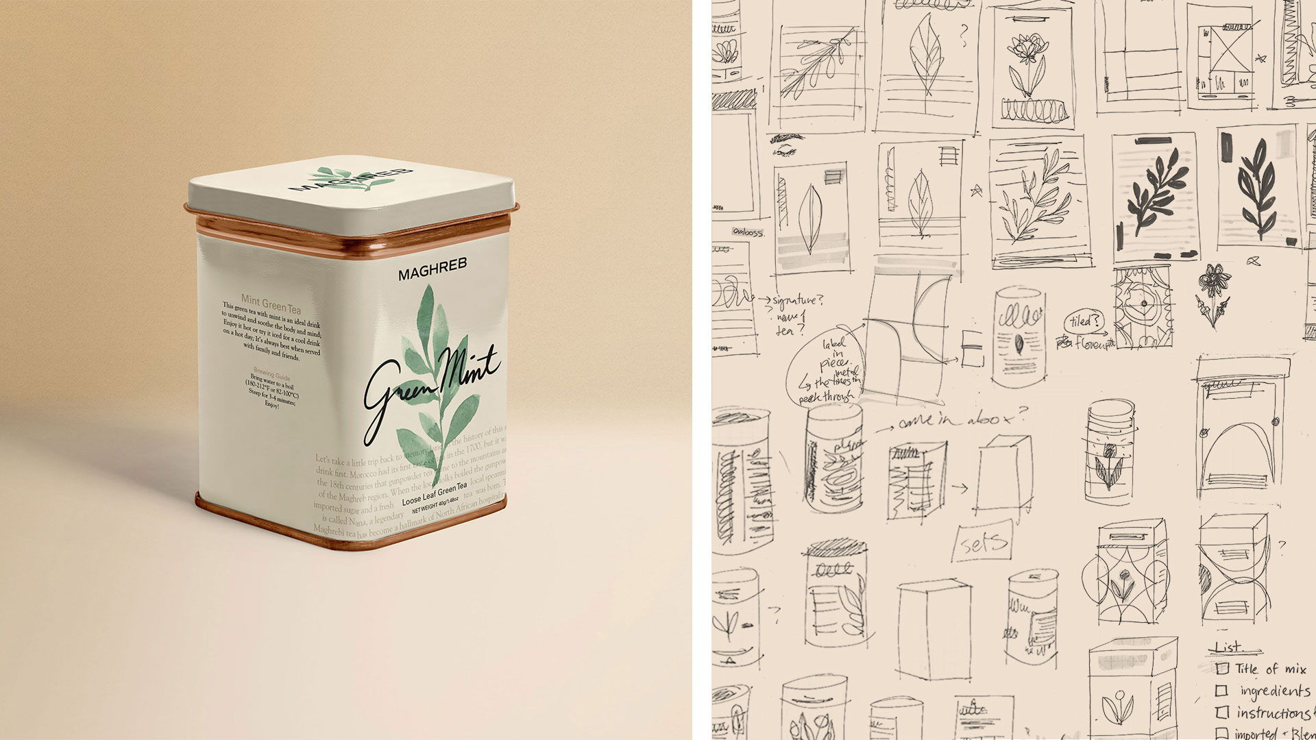 Branded stationery, mugs, and pins.