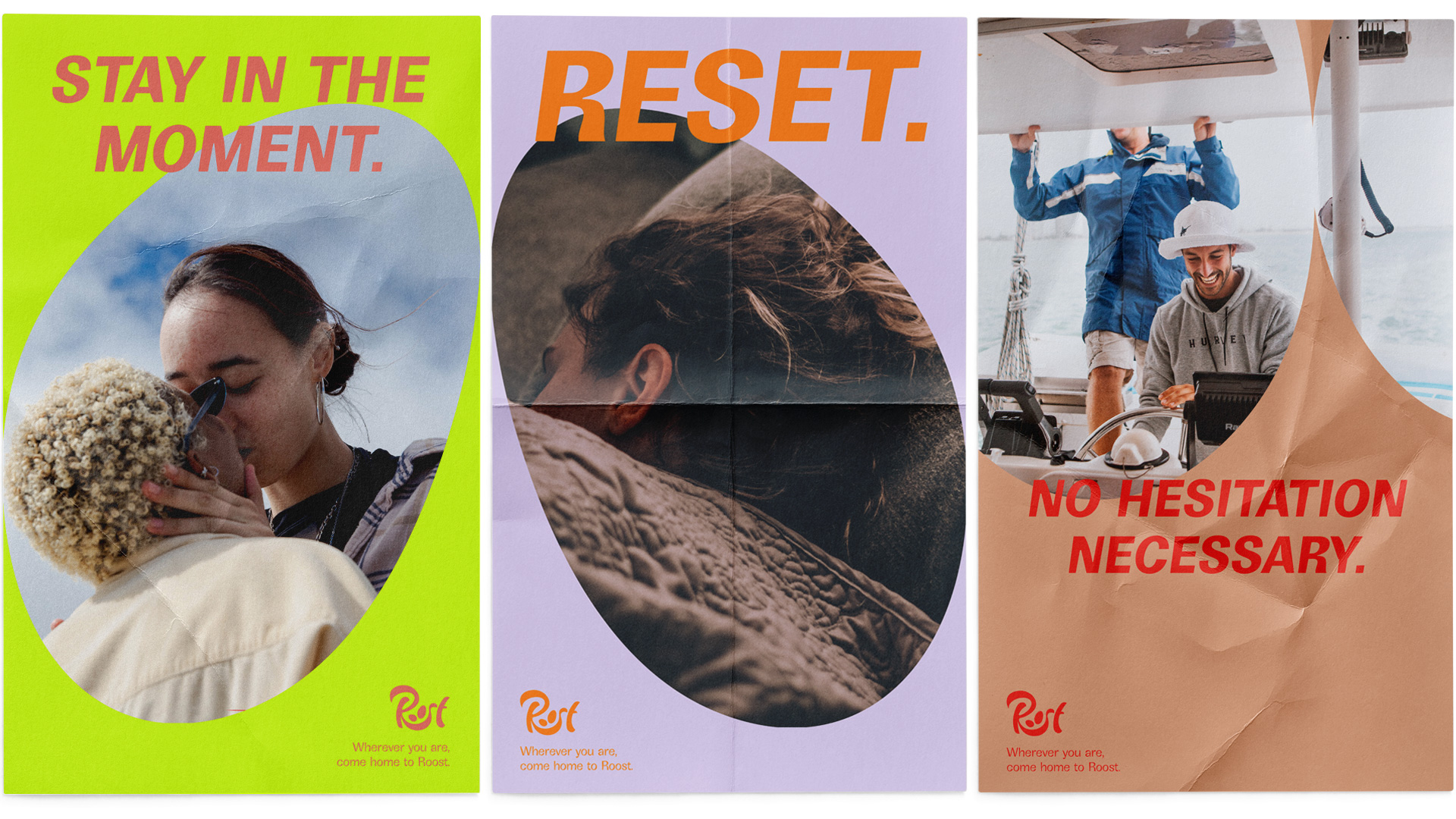 Branding and poster advertisement design for global hotel chain, Roost, by Mikaela Johnson Capilano University IDEA graduate 2022
