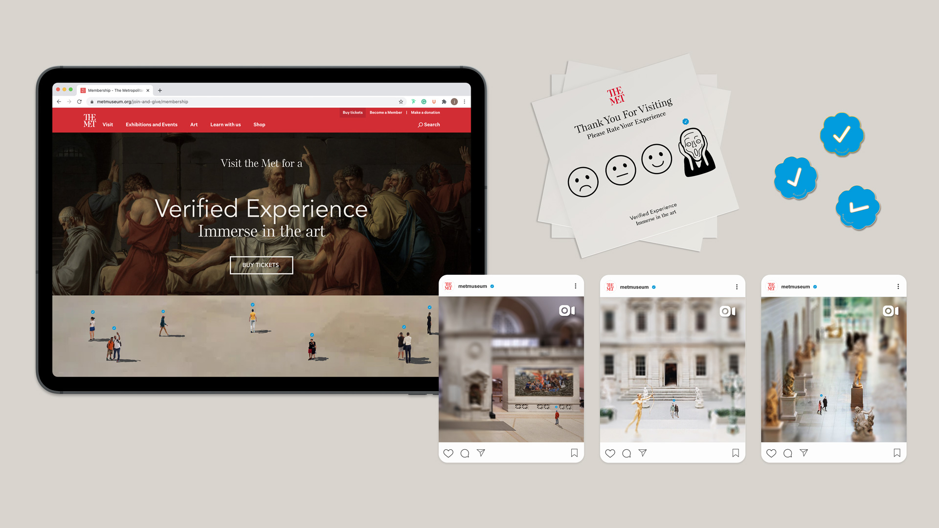The Verified Experience advertising campaign, encourages Gen Z to visit the Metropolitan Museum of Art in person.